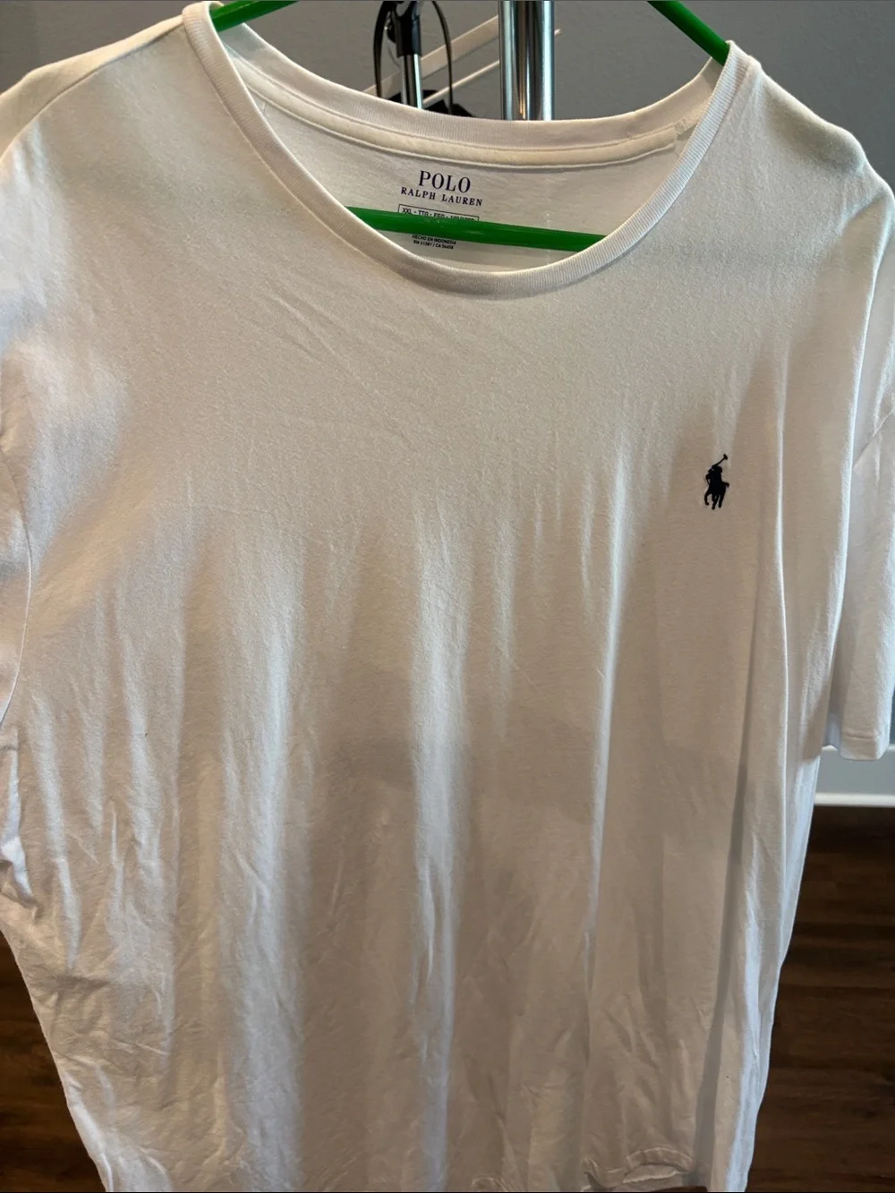 Polo by Ralph Lauren White Crewneck T-Shirt with Navy Pony